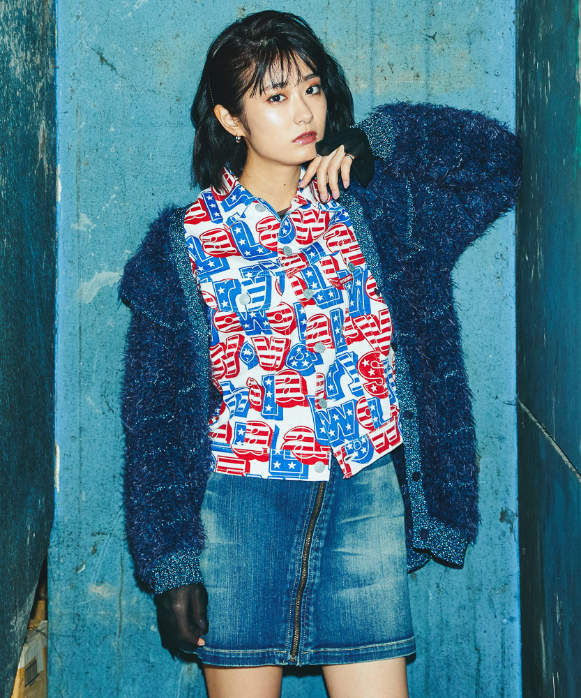 HYSTERIC GLAMOURヴィクセンガール総柄フリース♡激レア HYSTERIC GLAMOUR ヒステリックグラマー 23AW 02233CL02 VIXEN